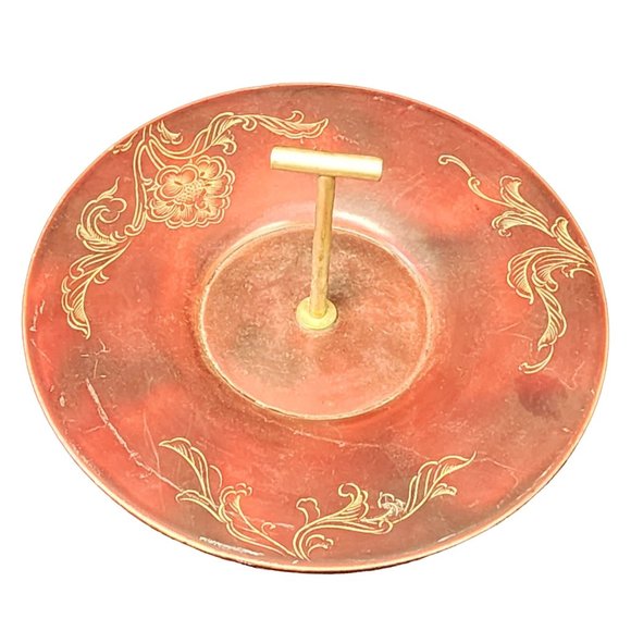 Vintage MCM Hand Painted Maruni Lacquerware Serving Plate Dish (A5019) - Picture 1 of 4